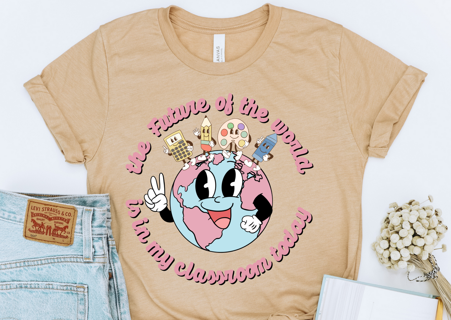 Retro Teacher DTF Transfer DTF2243