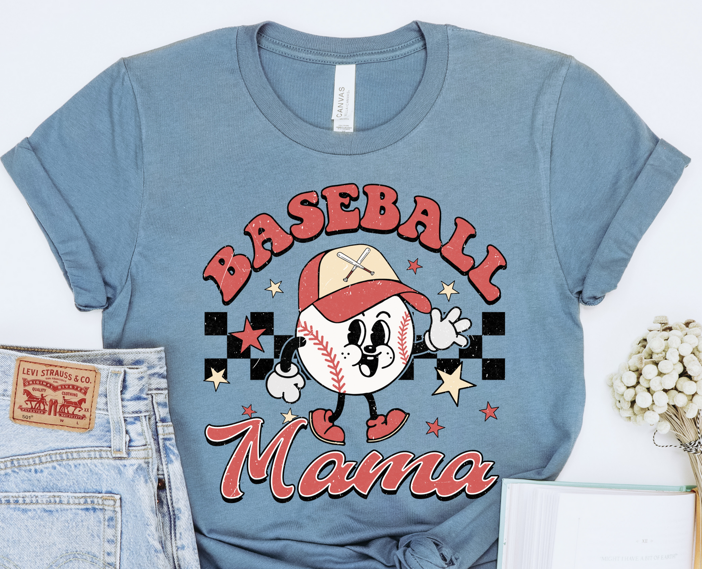 Retro Baseball Mama DTF Transfers