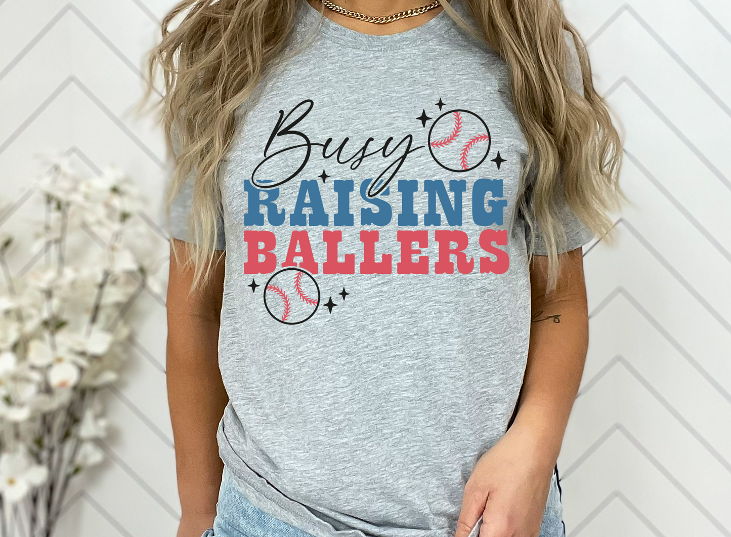 Busy Raising Ballers DTF Transfers