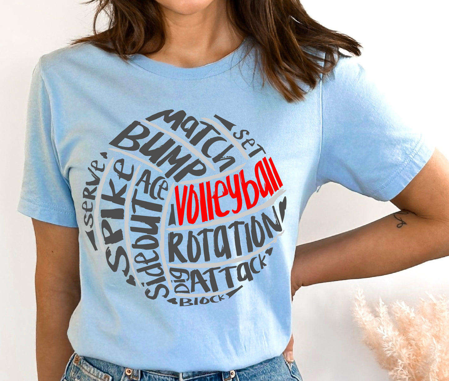 Volleyball DTF Print