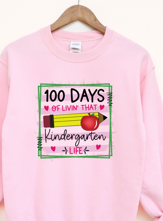 100 Days of Kindergarten Life DTF Transfers DTF4336