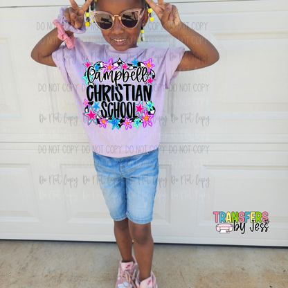 *School Stars Custom Grade/School DTF Transfer