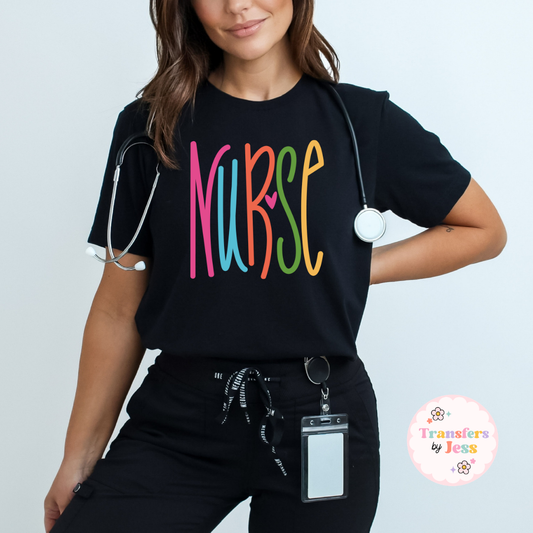 Nurse Fun Serif DTF Transfer