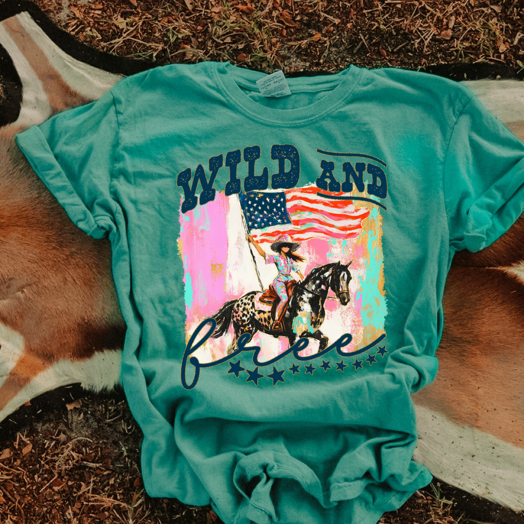 Wild and Free DTF Transfer