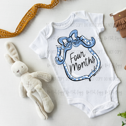 Infant Monthly Milestone  DTF Transfer