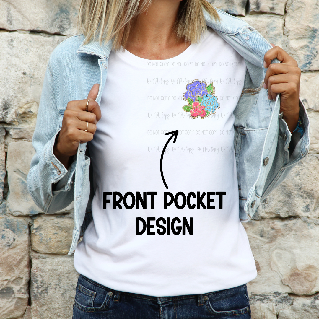 Floral Faith Pennants DTF Transfer