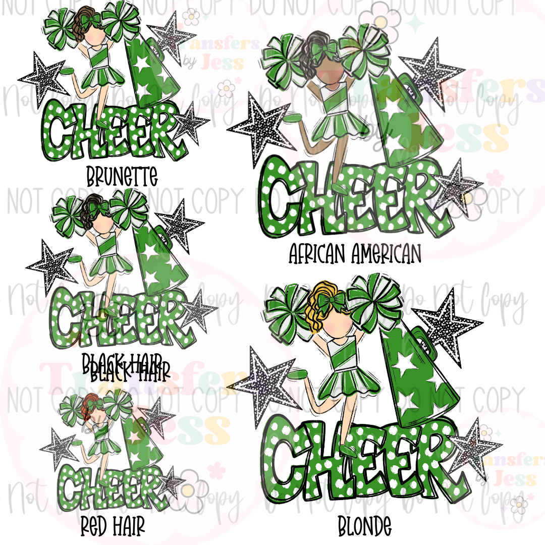 Cheer Doodle Mascot DTF Transfer