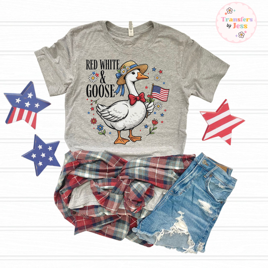 Red White & Goose DTF Transfer