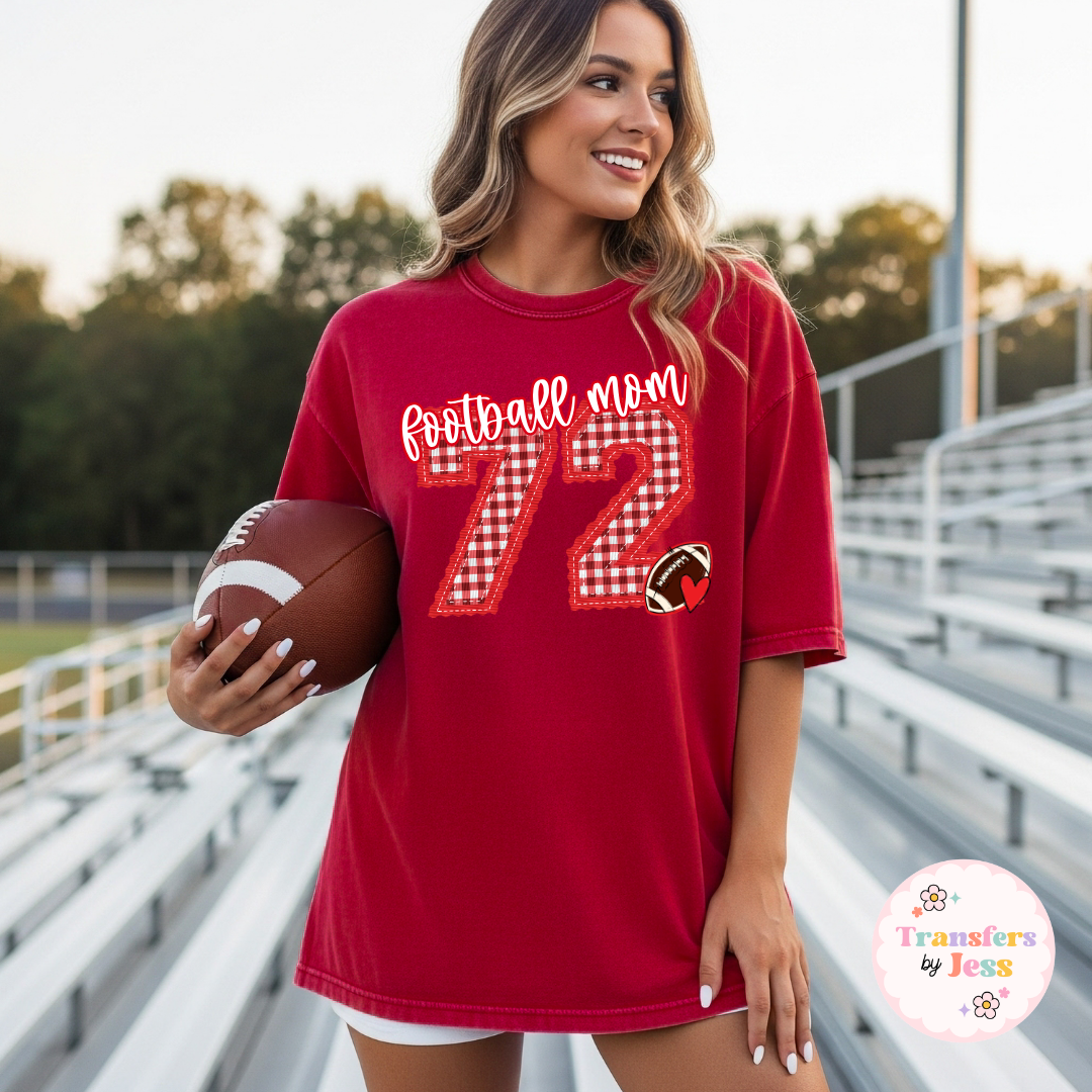 Player Number Letterman Custom DTF Transfer