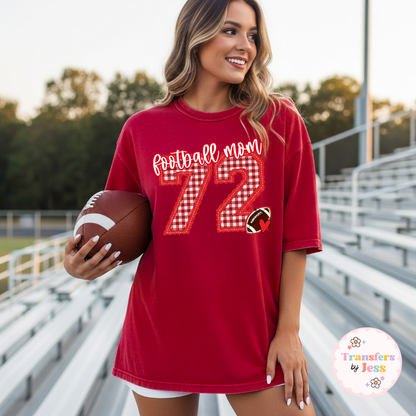 Player Number Letterman Custom DTF Transfer