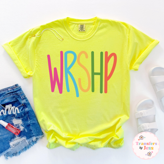 WRSHP Neon Serif DTF Transfer