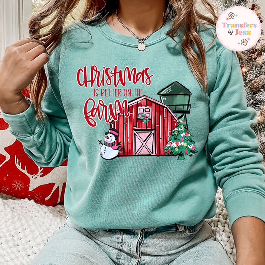 Christmas Farm DTF Transfer