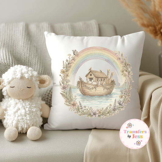 Noah's Ark Circle DTF Transfer