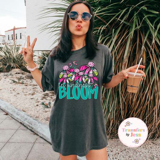 Let Kindness Bloom DTF Transfer