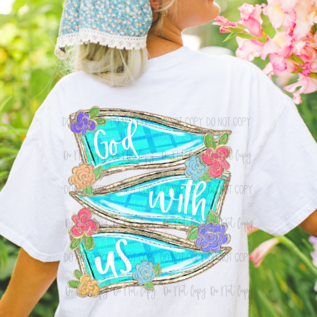 Floral Faith Pennants DTF Transfer