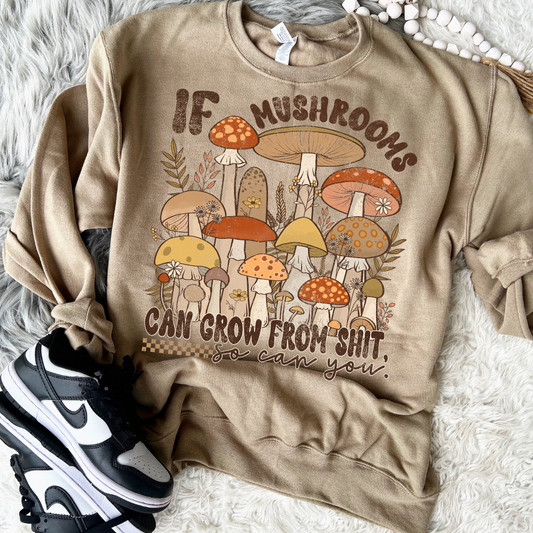 You Can Grow Fall Mushrooms DTF Transfer