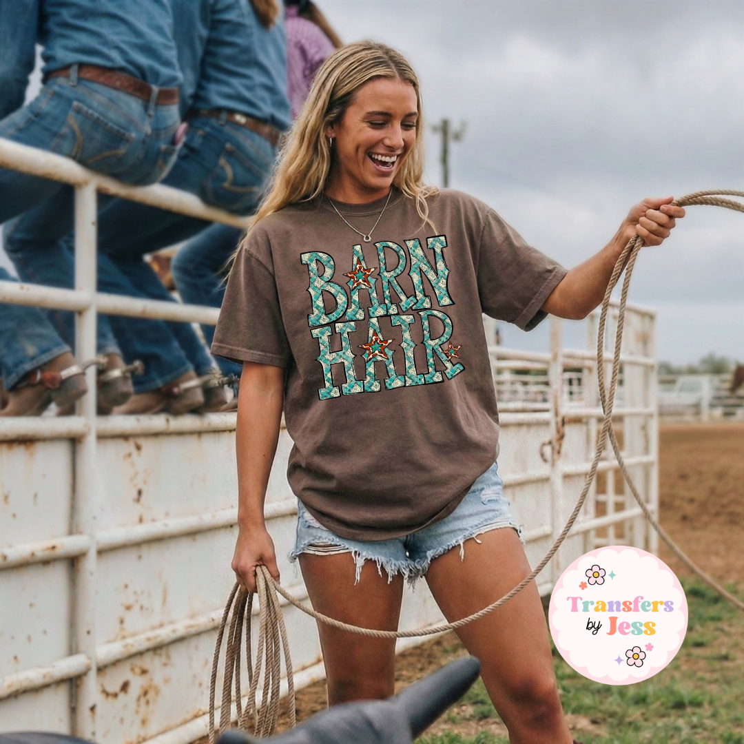 Barn Hair DTF Transfer