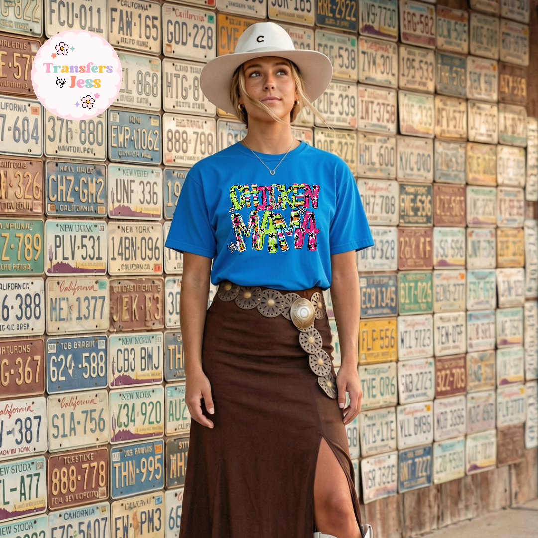 Junky Cowgirl Words DTF Transfer