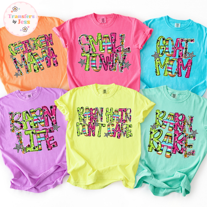 Junky Cowgirl Words DTF Transfer