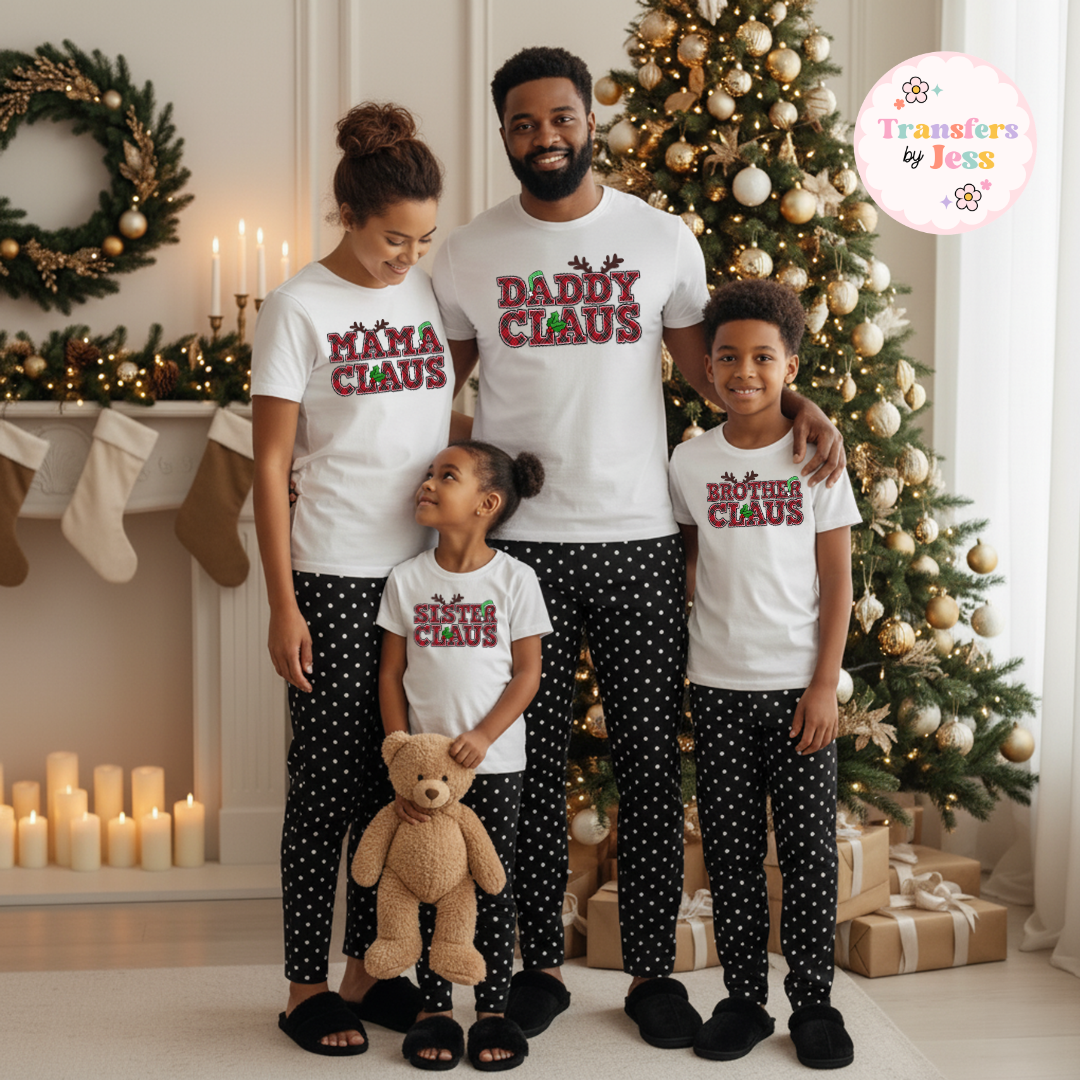 Custom Claus DTF Transfer