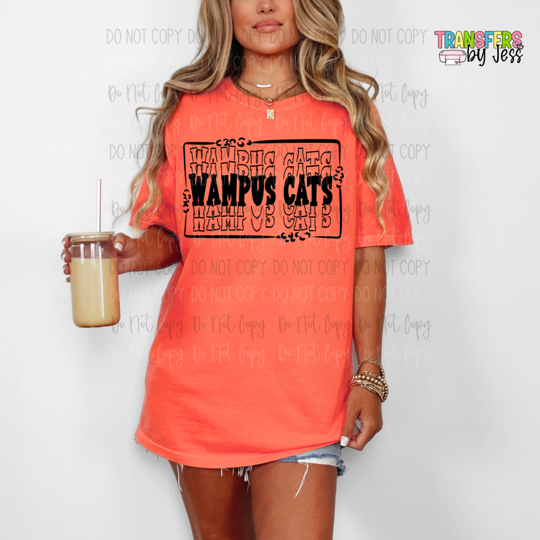 *Leopard Mascot Frames DTF Transfer