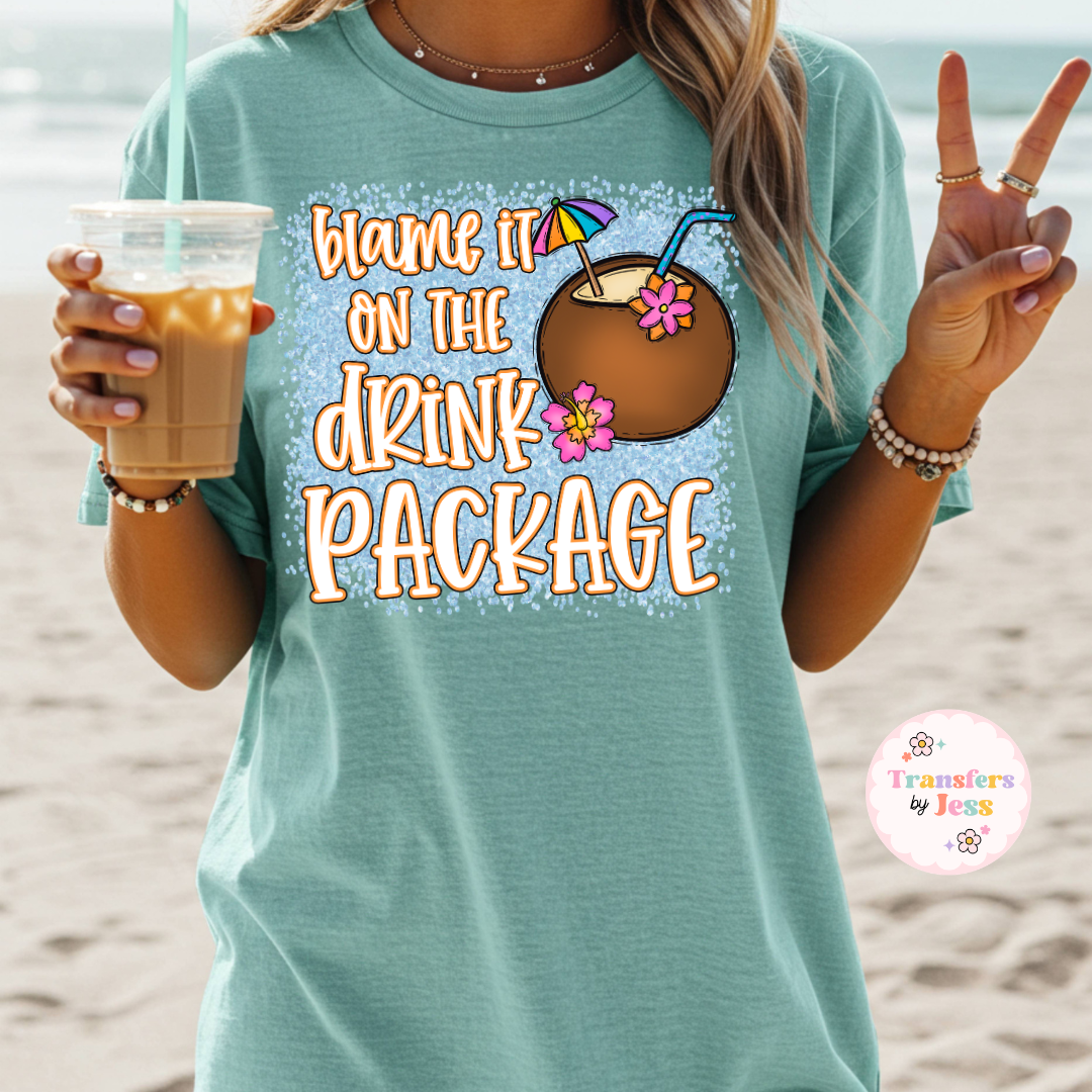Drink Package DTF Transfer
