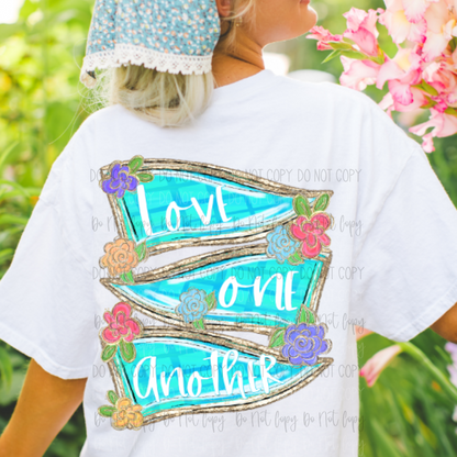 Floral Faith Pennants DTF Transfer