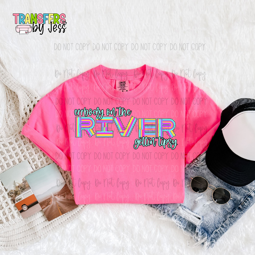 Errbody On The River 90's Vine Neon DTF Transfer