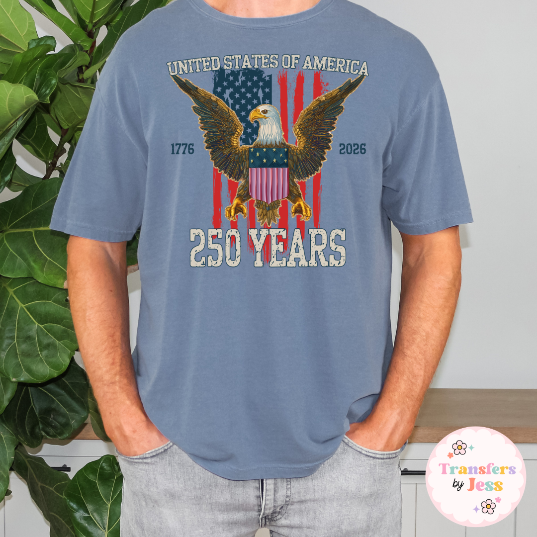 USA 250 Years DTF Transfer
