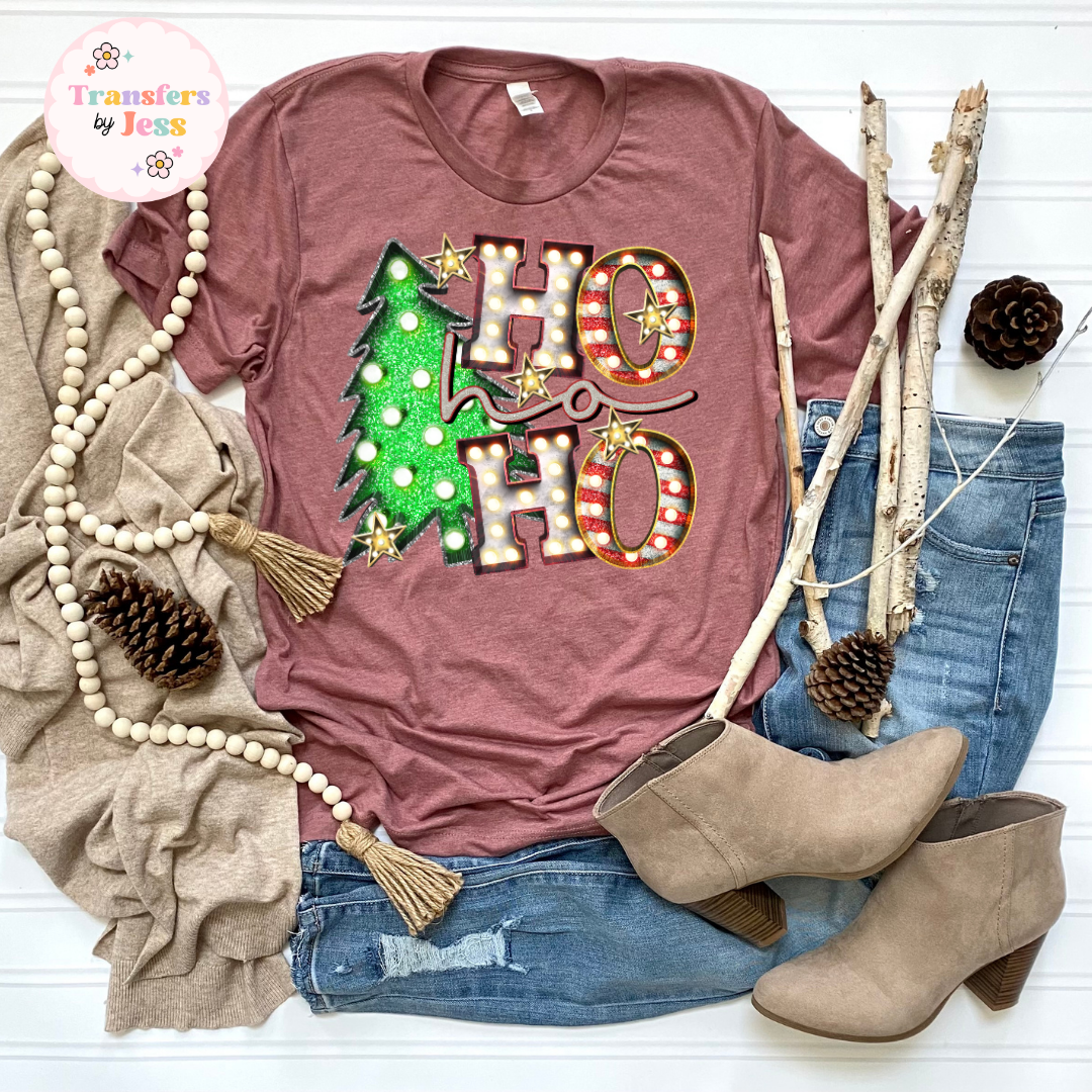 Ho Ho Ho Marquee DTF Transfer