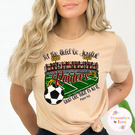 Let the Field Be Joyful Custom Mascot DTF Transfer