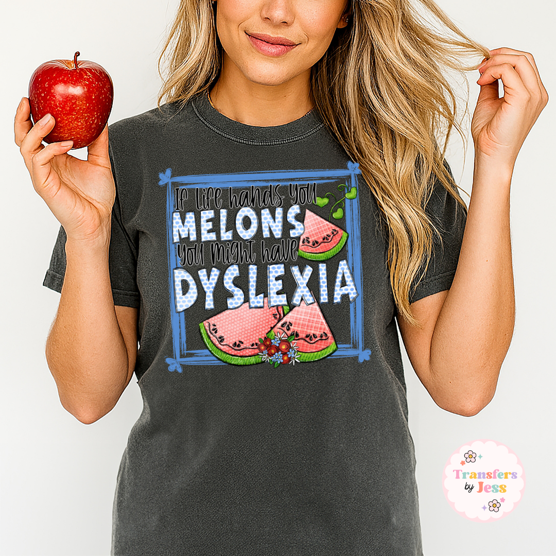 Dyslexic Melons DTF Transfer
