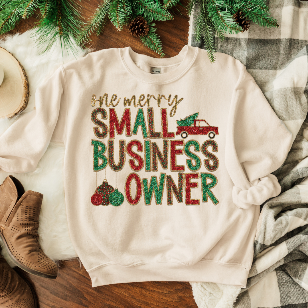 Merry Small Business Owner DTF Transfer