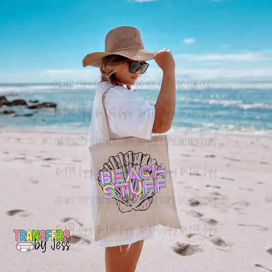 Beach Stuff 90's Vine Neon DTF Transfer