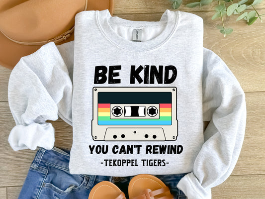 Be Kind you can't rewind Tekoppel Tigers DTF transfers -  DTF5003