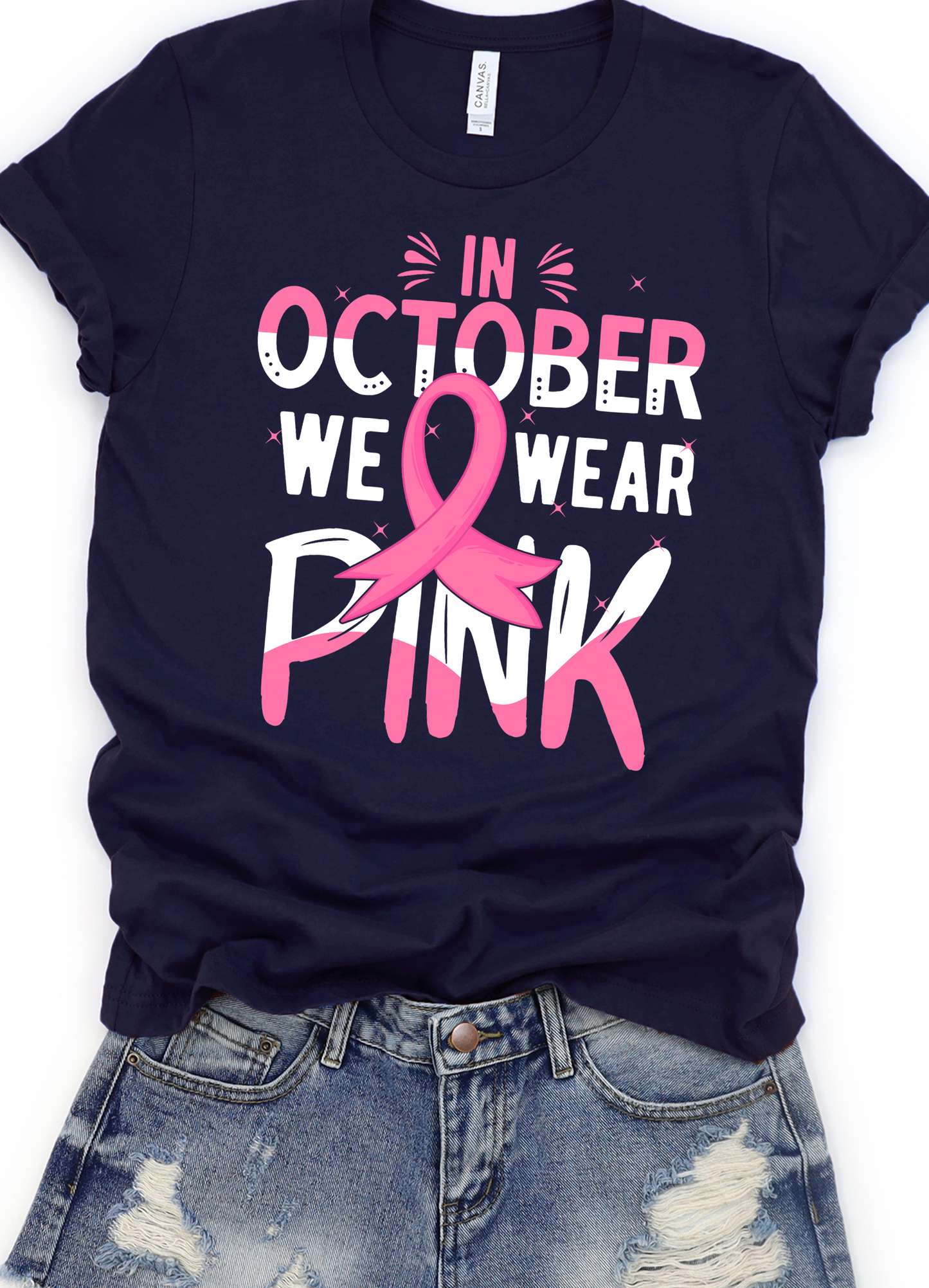 In October We Wear Pink DTF Transfers DTF4059