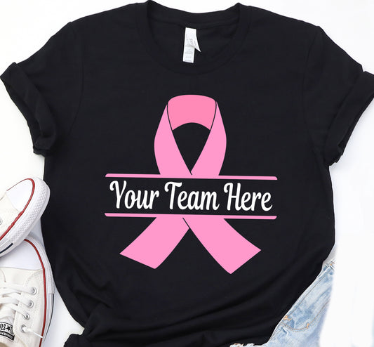 Breast Cancer Team Shirts DTF Transfers