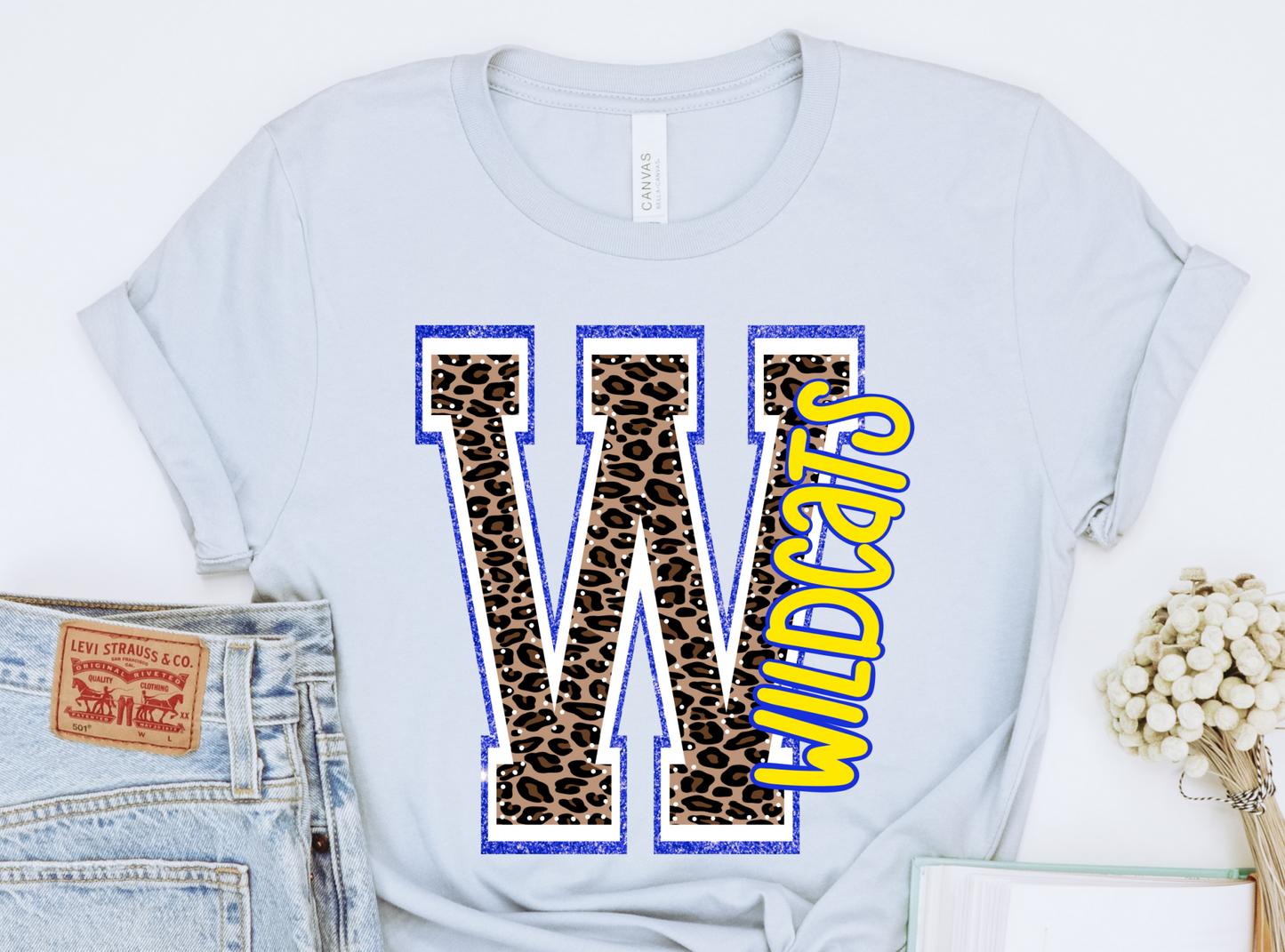 Wildcats blue and Yellow DTF Transfers DTF2281
