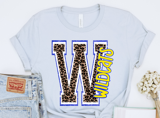 Wildcats blue and Yellow DTF Transfers DTF2281