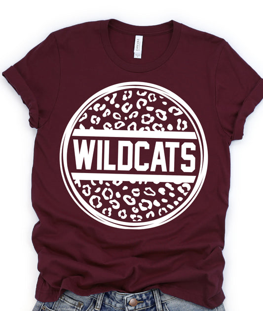 Wildcats Leopard White print  DTF Transfers