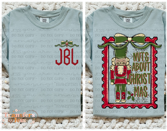 *Nuts About Christmas Front Back DTF Transfer