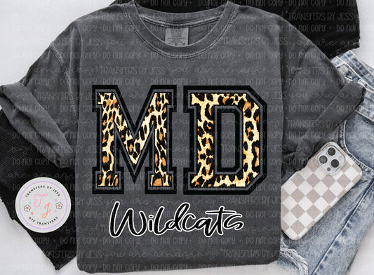MD Wildcats Leopard print  DTF Transfers