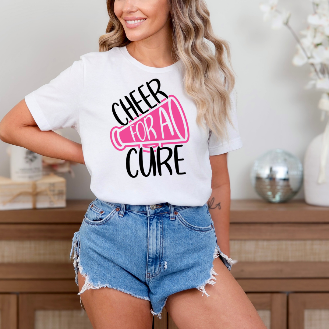 Cheer For The Cure Megaphone DTF Transfer