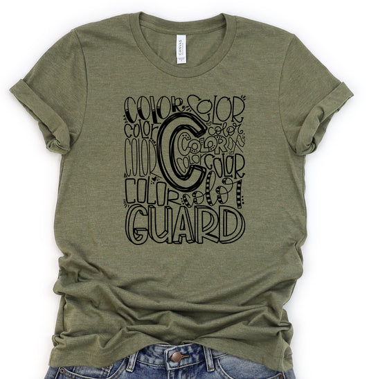 Color Guard Typography DTF Transfer