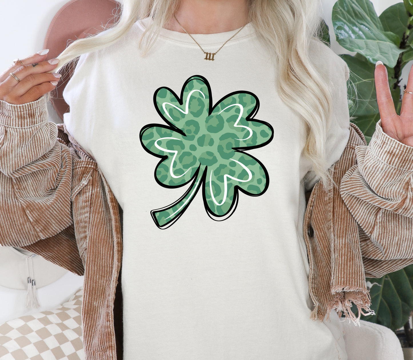 Patterned St Pattys Clover DTF Transfer