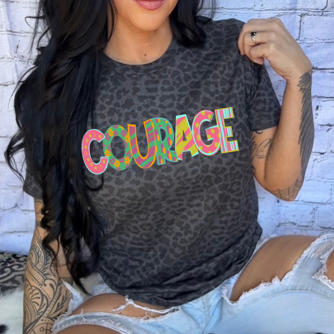 Courage Playful Alpha DTF Transfer