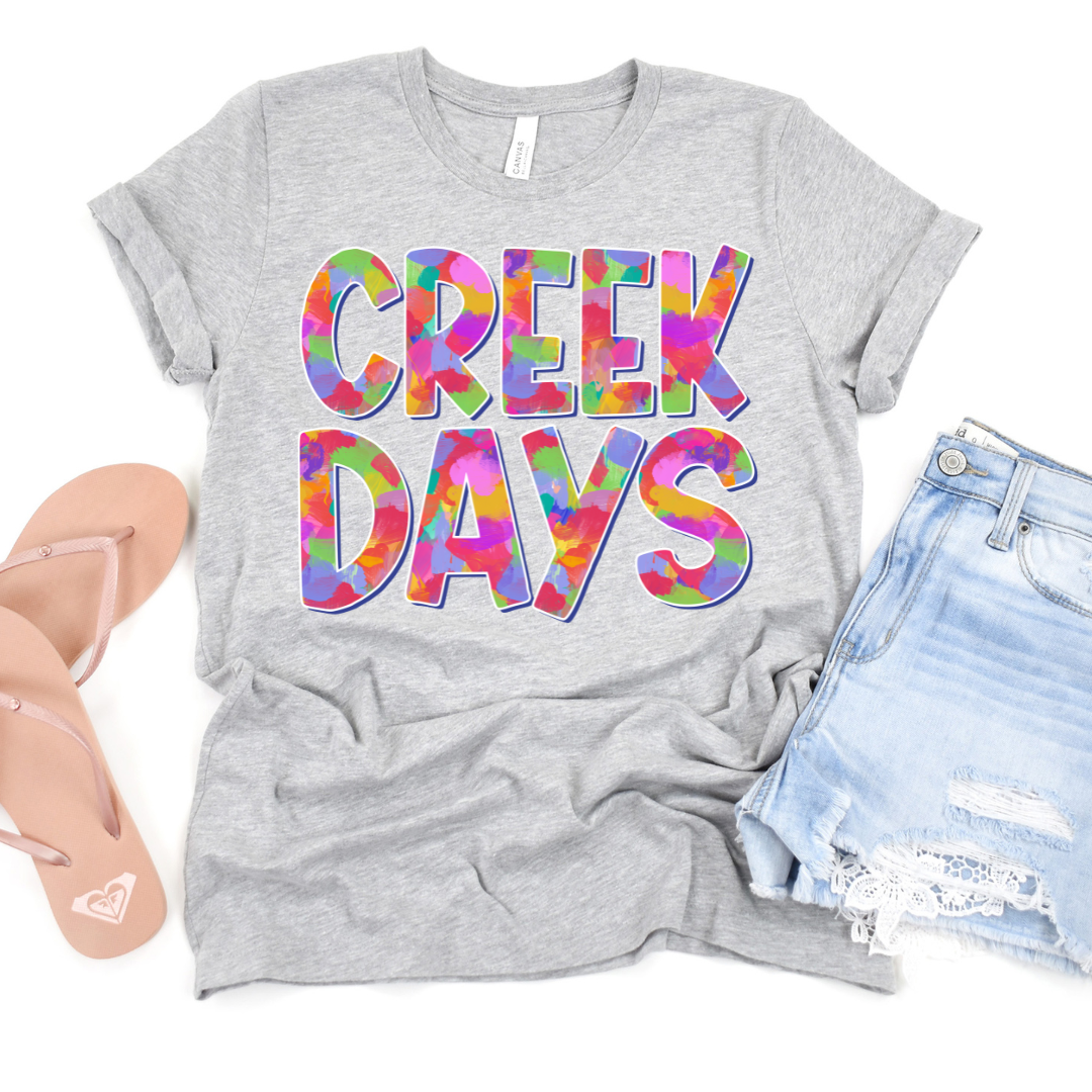 Creek Days Tie Dye DTF Transfer