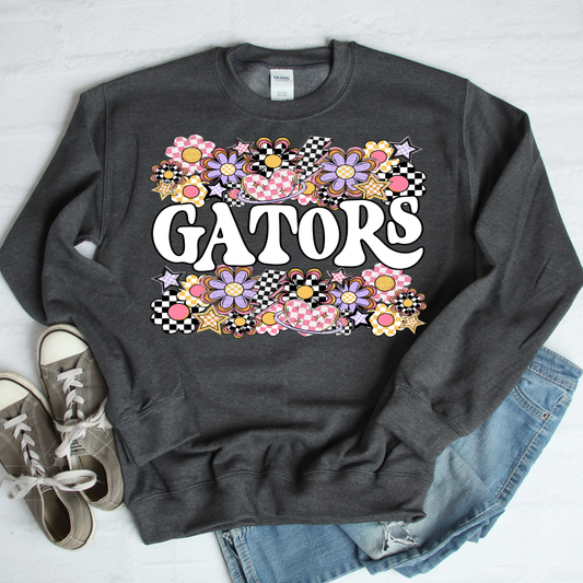 Funky Flowers Mascots Gators DTF Transfer