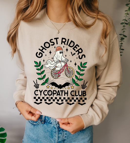 Ghost Ryder Cycopath club Halloween DTF Transfers