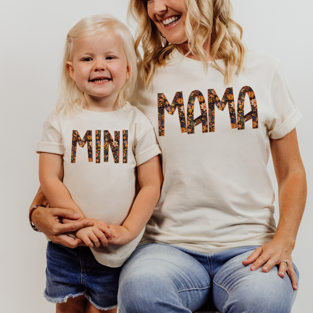 Mama Mini Fall Florals DTF Transfer